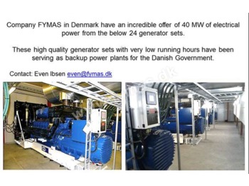 مجموعة المولدات ABC 40 MW - 24 generator sets with low hours: صور 1