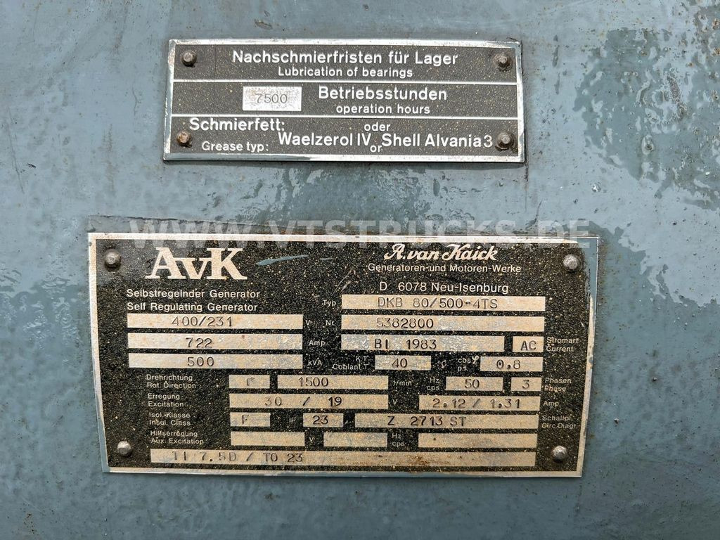معدات البناء AVK DKB 80/500-4TS Stromgenerator 400V 500 kVA: صور 2