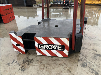 Grove Grove GMK 6400 counterweight 10 ton - ثقل موازن