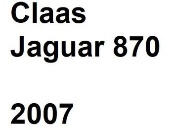 حصادة شاملة CLAAS Jaguar 870: صور 1