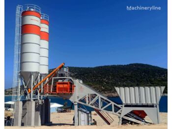 POLYGONMACH 100 m3 per hour mobile concrete batching plant - مصنع خلط الخرسانة