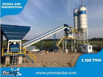 PROMAX Stationary Concrete Batching Plant S100-TWN (100m3/h) - مصنع خلط الخرسانة
