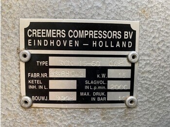 ضاغط الهواء Creemers RCN 15-60 15 kW 2000 L / min 10 Bar Elektrische Schroefcompressor: صور 4