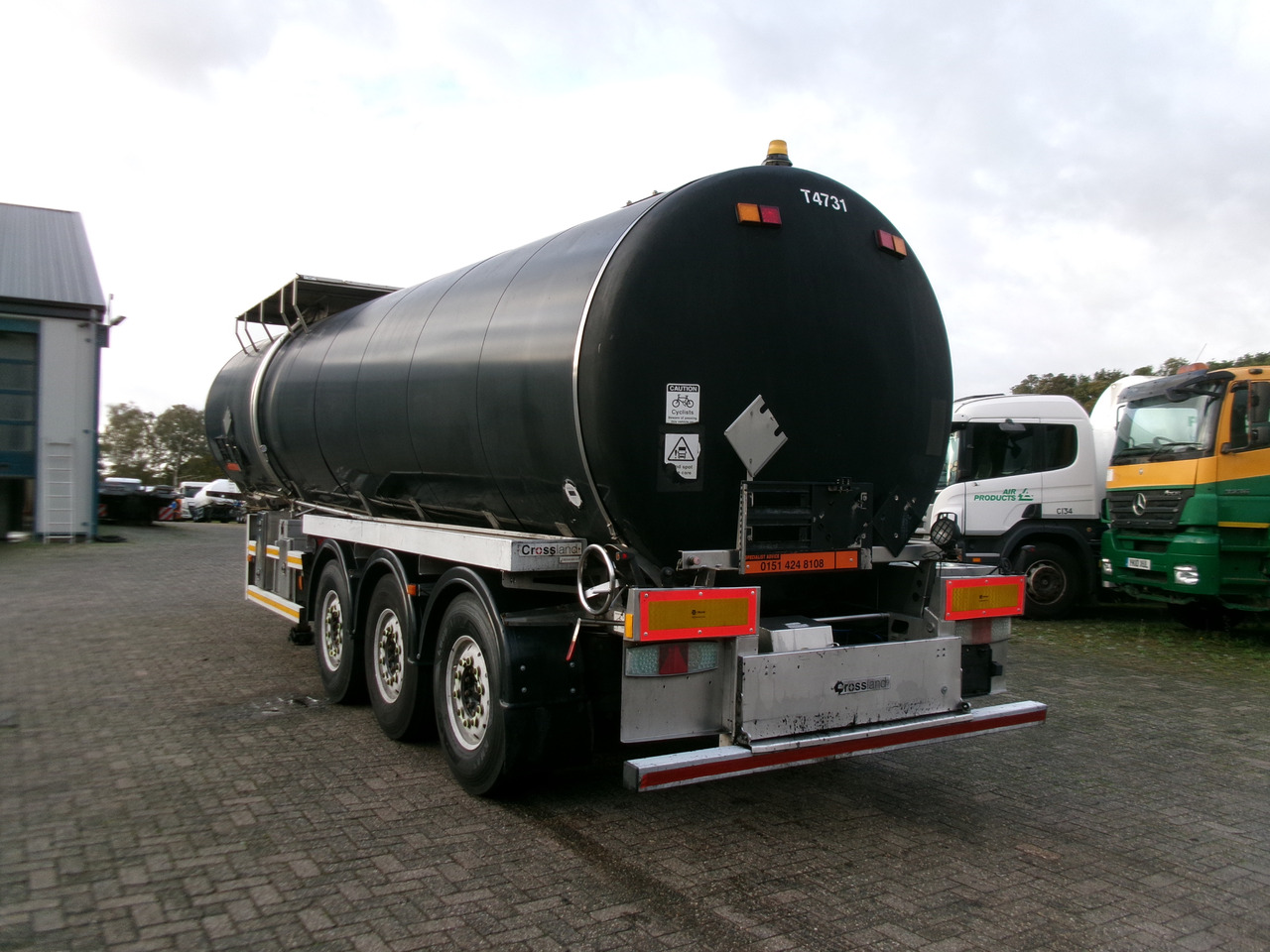 نصف مقطورة صهريج لنقل القار Crossland Bitumen tank inox 33 m3 / 1 comp + ADR L4BN: صور 3