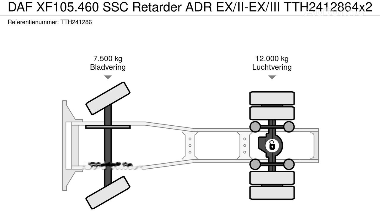 شاحنة جرار DAF XF105.460 SSC Retarder ADR EX/II-EX/III: صور 21