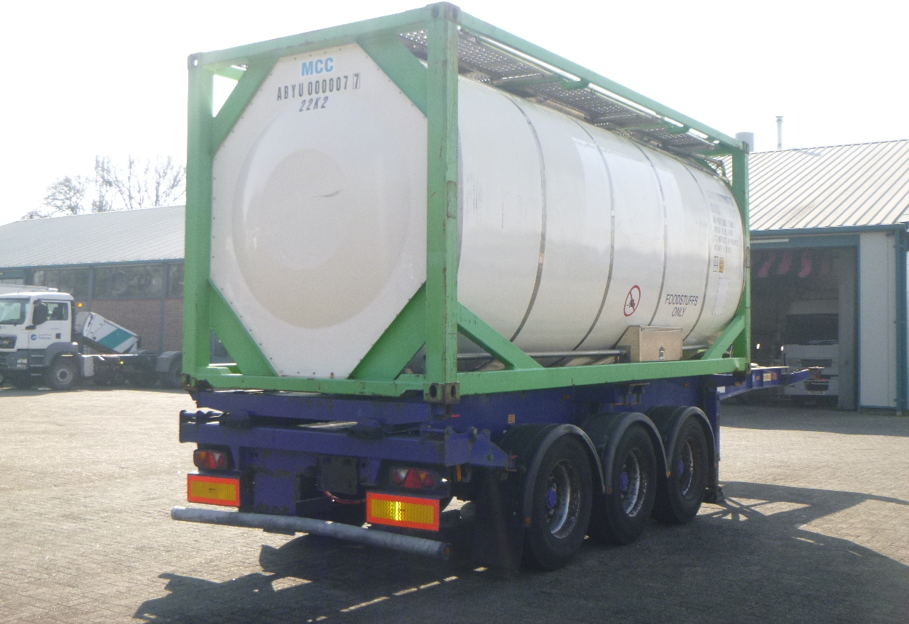صهريج حاوية, نصف مقطورة Danteco Food tank container inox 20 ft / 25 m3 / 1 comp: صور 4