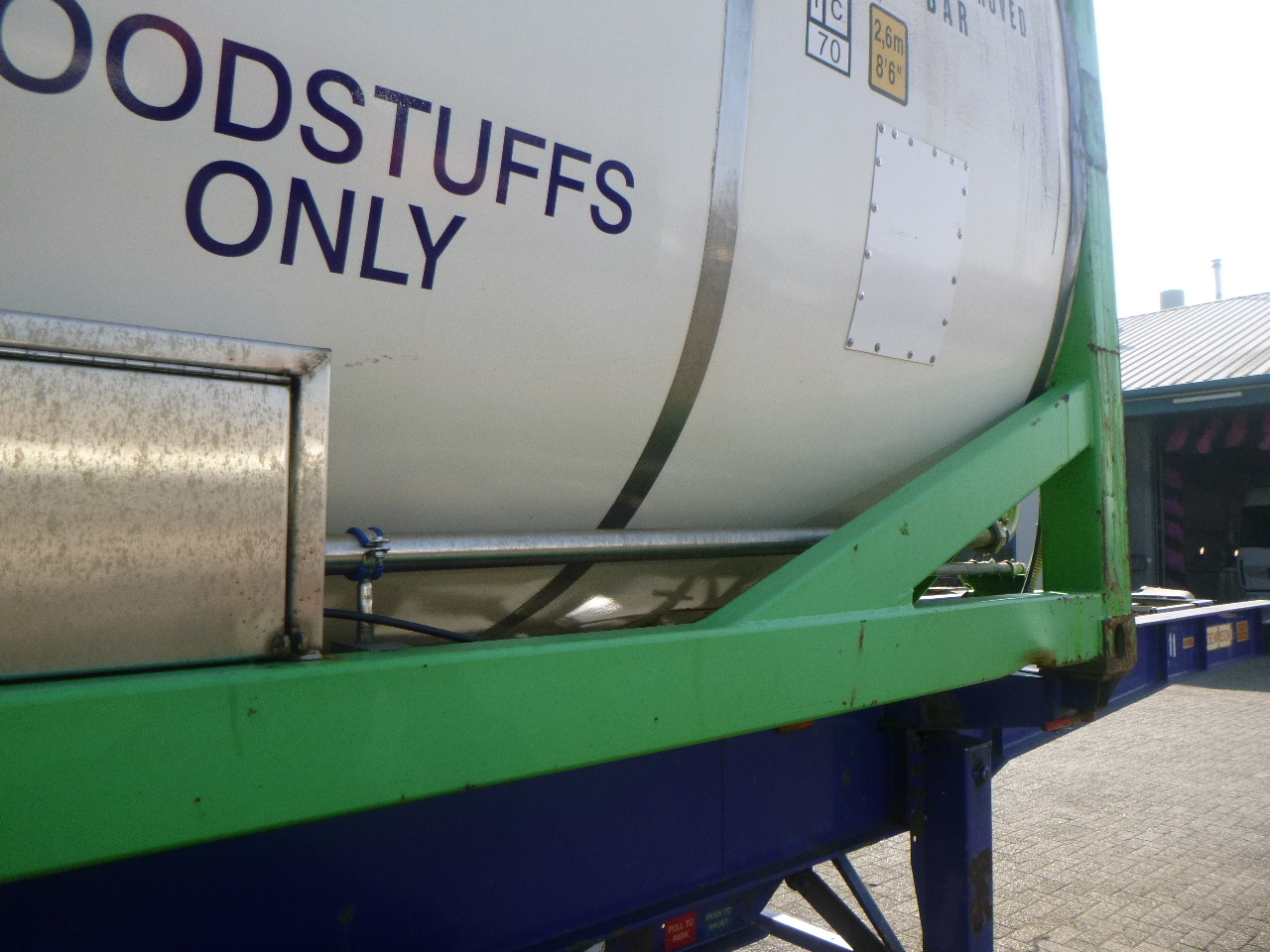 صهريج حاوية, نصف مقطورة Danteco Food tank container inox 20 ft / 25 m3 / 1 comp: صور 9