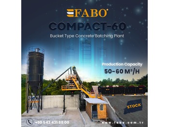 جديد مصنع خلط الخرسانة FABO SKIP SYSTEM CONCRETE BATCHING PLANT | 60m3/h Capacity | Ready In Stock: صور 1