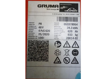 البطارية GRUMA 48 Volt 4 PzS 620 Ah: صور 5