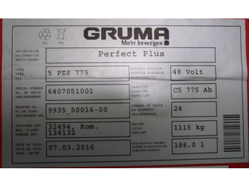 البطارية GRUMA 48 Volt 5 PzS 775 Ah: صور 5