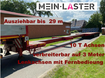 عربة مسطحة منخفضة نصف مقطورة Goldhofer STZ -L5-55/80 Ausziehbar auf 29m 74.000 kg: صور 1