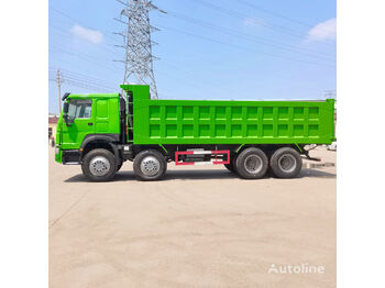 قلابات HOWO 8x4 drive 12 wheeled dumper green color: صور 3