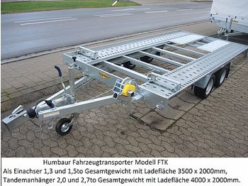 جديد شاحنة نقل سيارات مقطورة Humbaur - FTK274020 Fahrzeugtransporter Autotransporter: صور 1