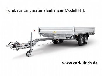 جديد مقطورات مسطحة Humbaur - Langmaterialanhänger HTL265121 mit Rohrzugdeichsel: صور 1