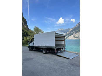 IVECO Daily 50 C 15 Curtain side + tail lift - شاحنة ستارة: صور 3