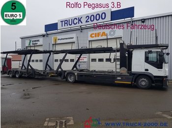 شاحنة نقل سيارات شاحنة Iveco Stralis 420 Rolfo Pegasus Komplett Zug 8-10 PKW: صور 1