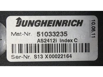 كتلة التحكم - معدات المناولة Jungheinrich 51033235 Rij regeling Drive controller AS2412i index C from ECE320SH year 2011 sn. S13X00022164: صور 2