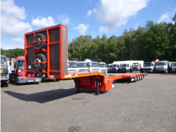 عربة مسطحة منخفضة نصف مقطورة Kassbohrer 4-axle semi-lowbed trailer LB4E 63.8 T / extendable: صور 1