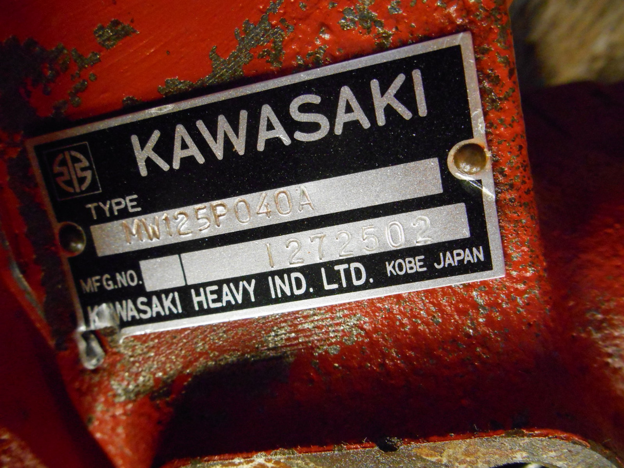 صمام هيدروليكي - آلات البناء Kawasaki MW125P040A -: صور 4