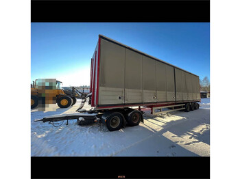 بصندوق مغلق مقطورة Kilafors 3 axle semi trailer with 2014 Parator SD 18 dolly: صور 1