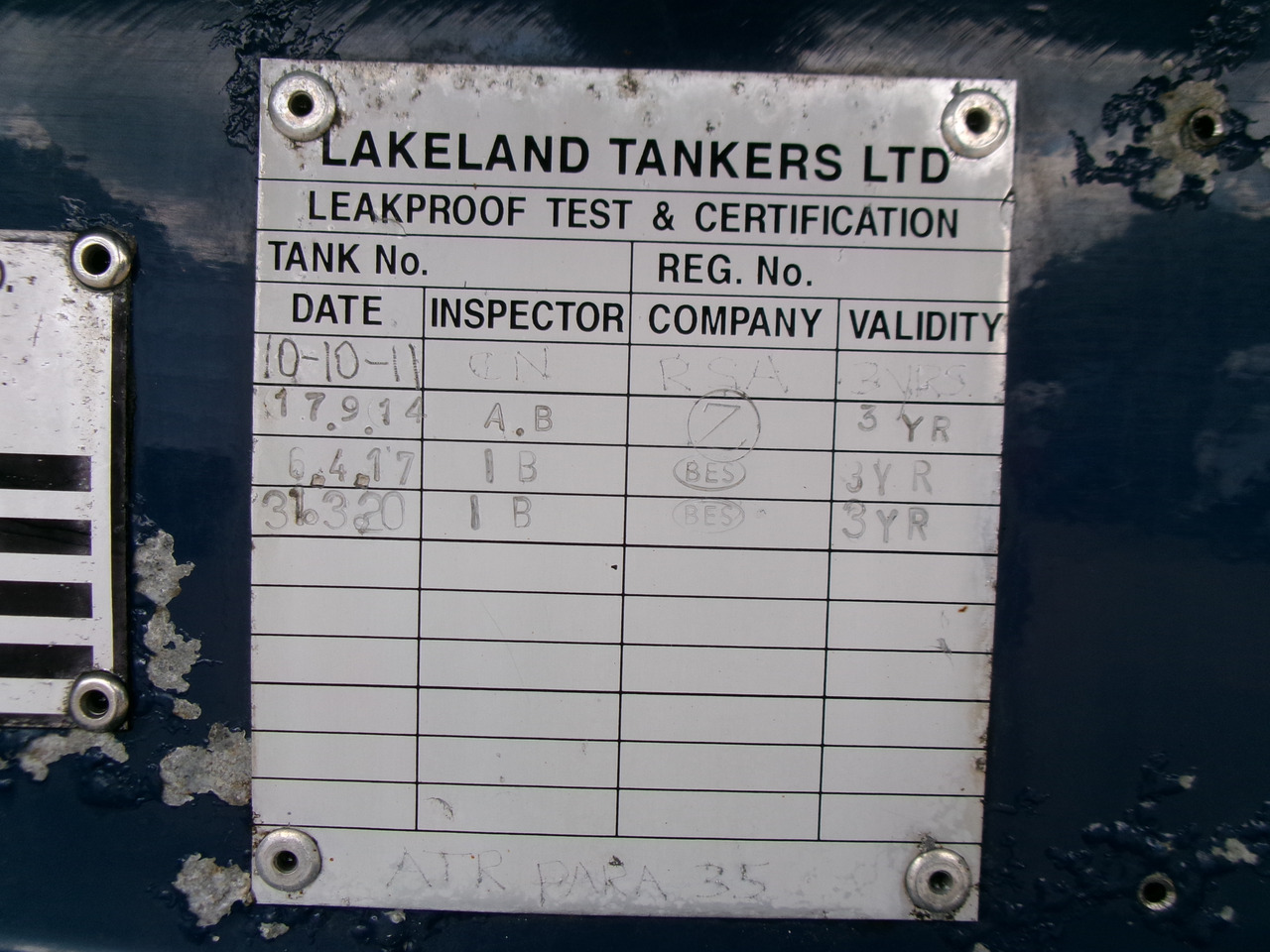 نصف مقطورة صهريج لنقل الوقود Lakeland Fuel tank alu 42.8 m3 / 6 comp + pump: صور 32