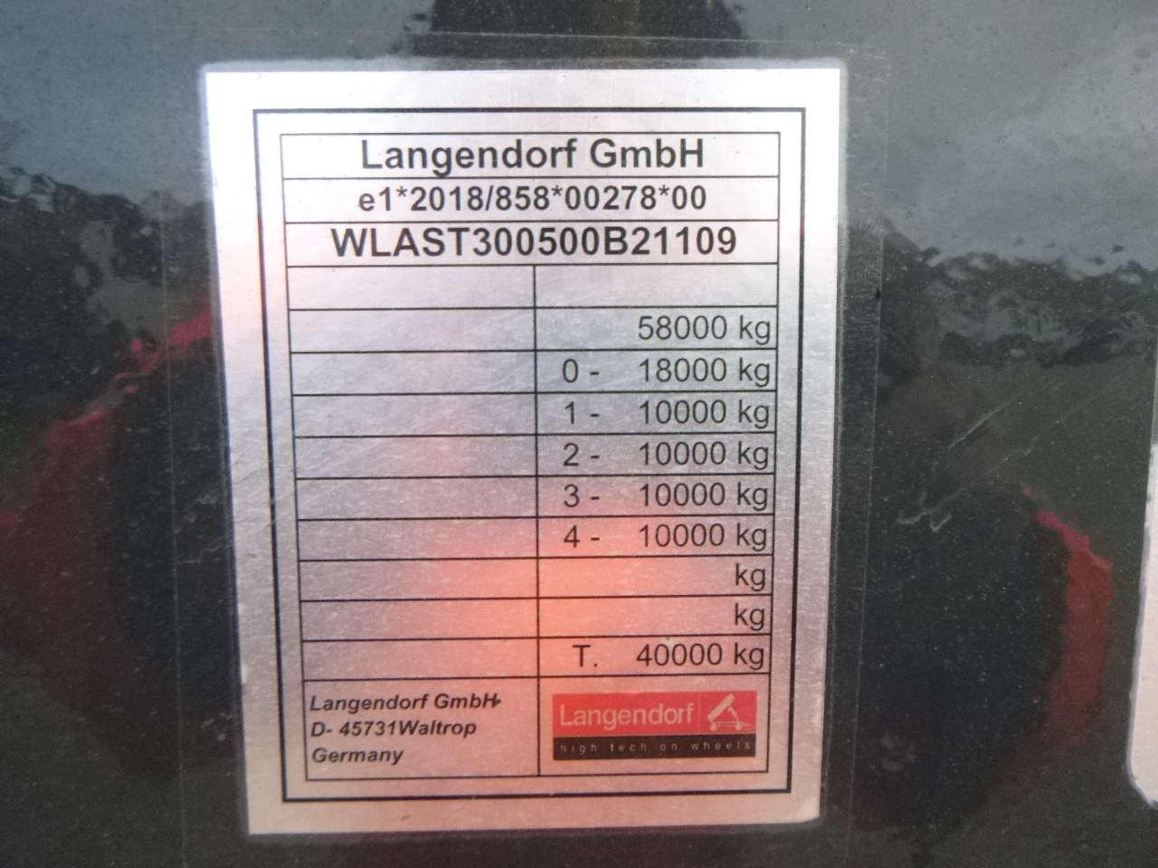 جديد عربة مسطحة منخفضة نصف مقطورة Langendorf 3-axle semi-lowbed trailer 48T ext. 13.5 m + ramps: صور 28