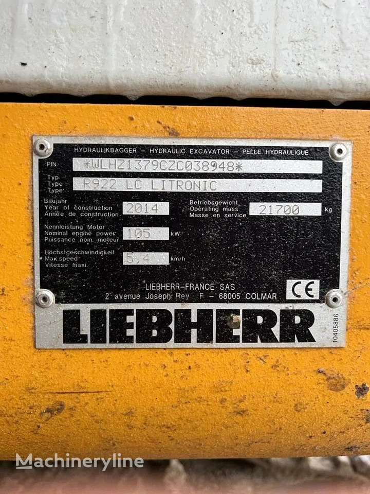 حفارات زحافة Liebherr 922 LC litronik: صور 7