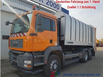 شاحنة القمامة لنقل القمامة MAN TGA 26.310 Faun +Zoeller 1.1 Schüttung TÜV 9-19: صور 1