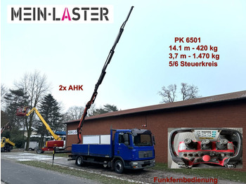 MAN TGL 8.210 Palfinger PK 6501 14m 440kg, 5+6 St. F  - شاحنات مسطحة, شاحنة كرين: صور 1