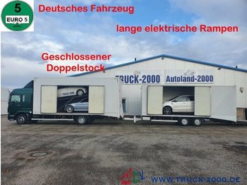 شاحنة نقل سيارات شاحنة MAN TGM 15.290 Doppelstock Geschlossen 3 Fahrzeuge: صور 1