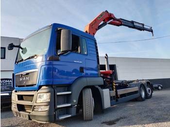 شاحنة ذات الخطاف, شاحنة كرين MAN TGS 26.320 Euro5 Container + Kraan Palfinger: صور 1