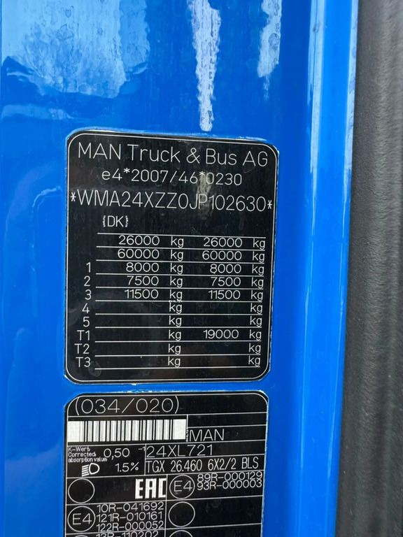 شاحنة جرار MAN TGX 26.460 6X2 EURO 6: صور 15