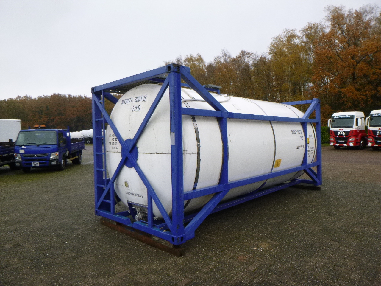 صهريج حاوية, نصف مقطورة M Engineering Chemical tank container inox 20 ft / 23 m3 / 1 comp: صور 4