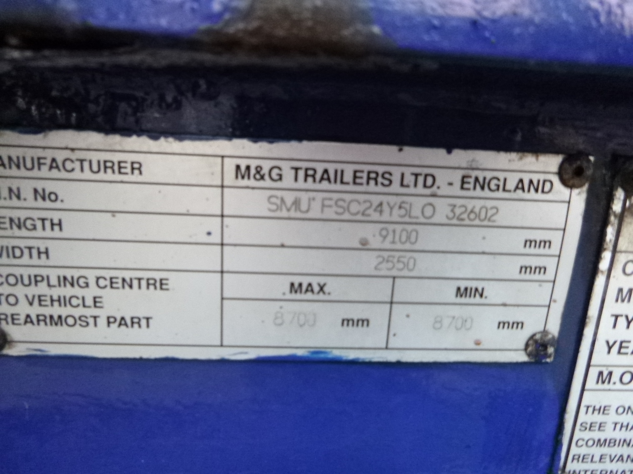 شاحنات الحاويات / جسم علوي قابل للتغيير نصف مقطورة M & G 3-axle container trailer 20-30 ft: صور 7
