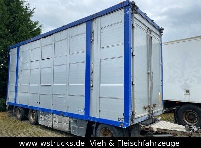 شاحنة نقل المواشي مقطورة Menke-Janzen Menke 3 Stock Ausahrbares Dach Vollalu Typ 2: صور 2
