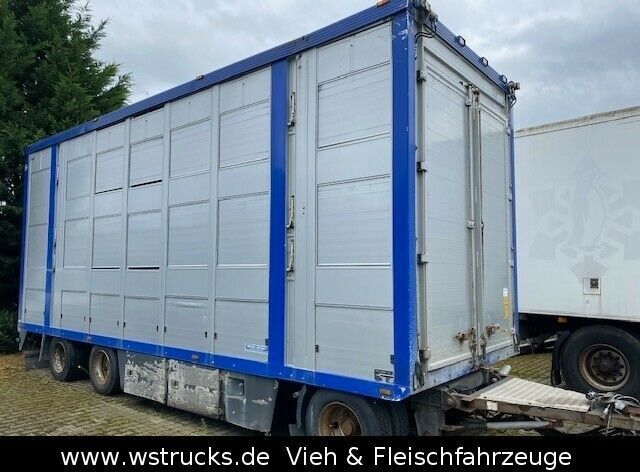 شاحنة نقل المواشي مقطورة Menke-Janzen Menke 3 Stock Ausfahrbares Dach Alu Viehanhänger: صور 2