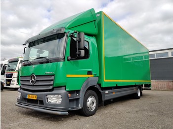 بصندوق مغلق شاحنة Mercedes-Benz ATEGO 1018 4x2 Dagcabine Euro 6 - 7.20m bak- Dhollandia 1500kg - Zijdeur 10/2020APK: صور 1