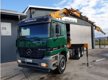 شاحنة جرار Mercedes Benz Actros 2643 6x4 tractor unit + EFFER crane 24000 N: صور 1