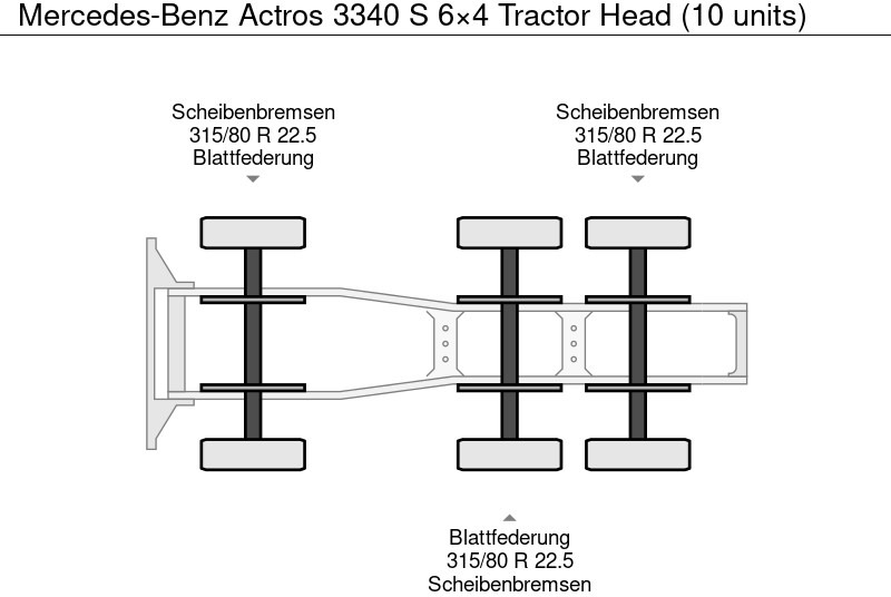 جديد شاحنة جرار Mercedes-Benz Actros 3340 S 6×4 Tractor Head (10 units): صور 12