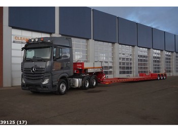شاحنة جرار Mercedes-Benz Actros 3348 6x4 Euro 6 compleet met Euro-54-03 Lowbed trailer: صور 1