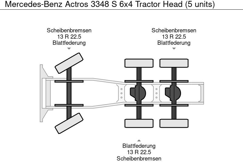 جديد شاحنة جرار Mercedes-Benz Actros 3348 S 6x4 Tractor Head (5 units): صور 15