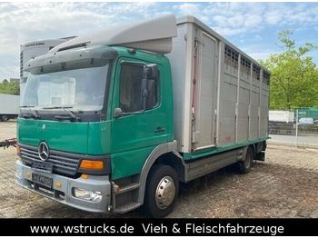 شاحنة نقل المواشي شاحنة Mercedes-Benz Atego 1228 L KABA Doppelstock Vollalu: صور 1