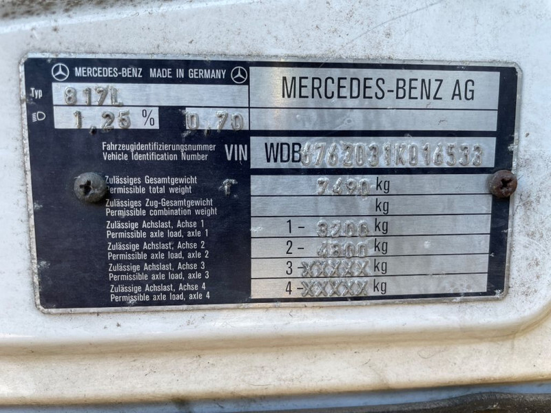 شاحنة نقل سيارات شاحنة Mercedes-Benz Ecoliner 817 tijhof oprijwagen 1993: صور 17