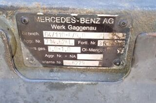 علبة التروس - شاحنة Mercedes-Benz G4/110-5/9,0 714626l: صور 2