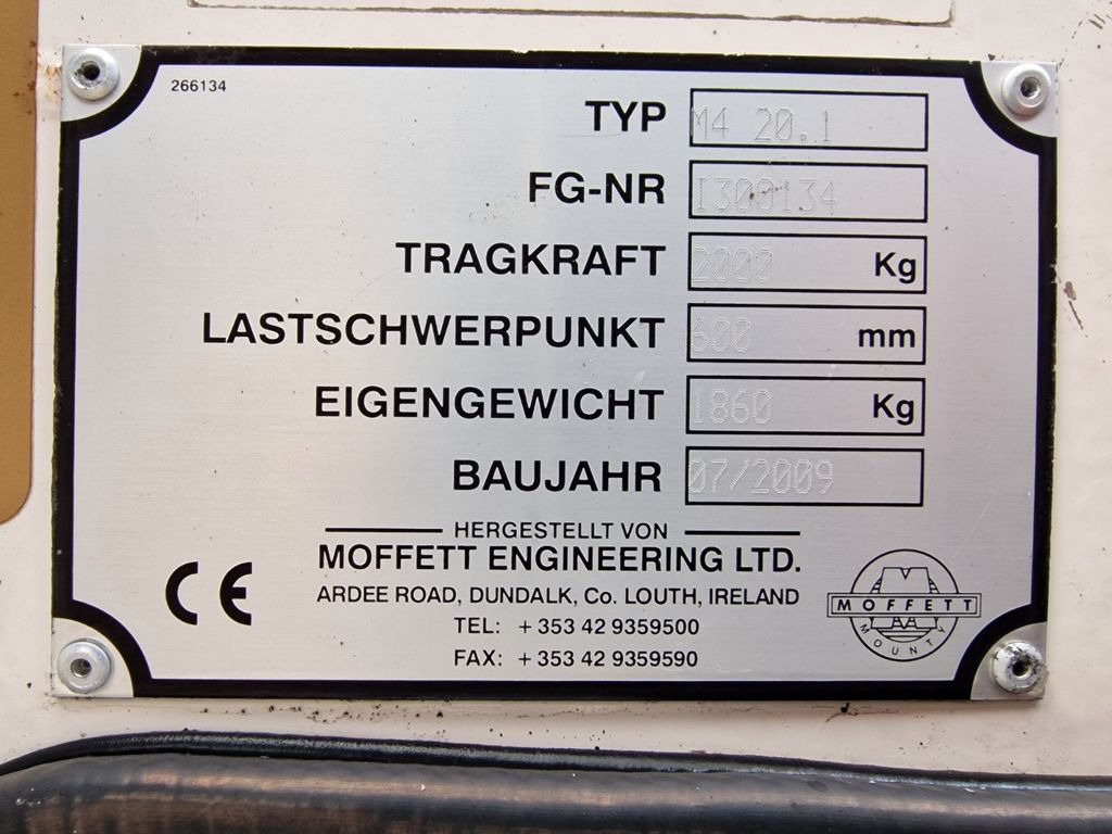 رافعة شوكية مثبتة على شاحنة Moffett M4 20.1 Mitnahmestapler / 2009: صور 17