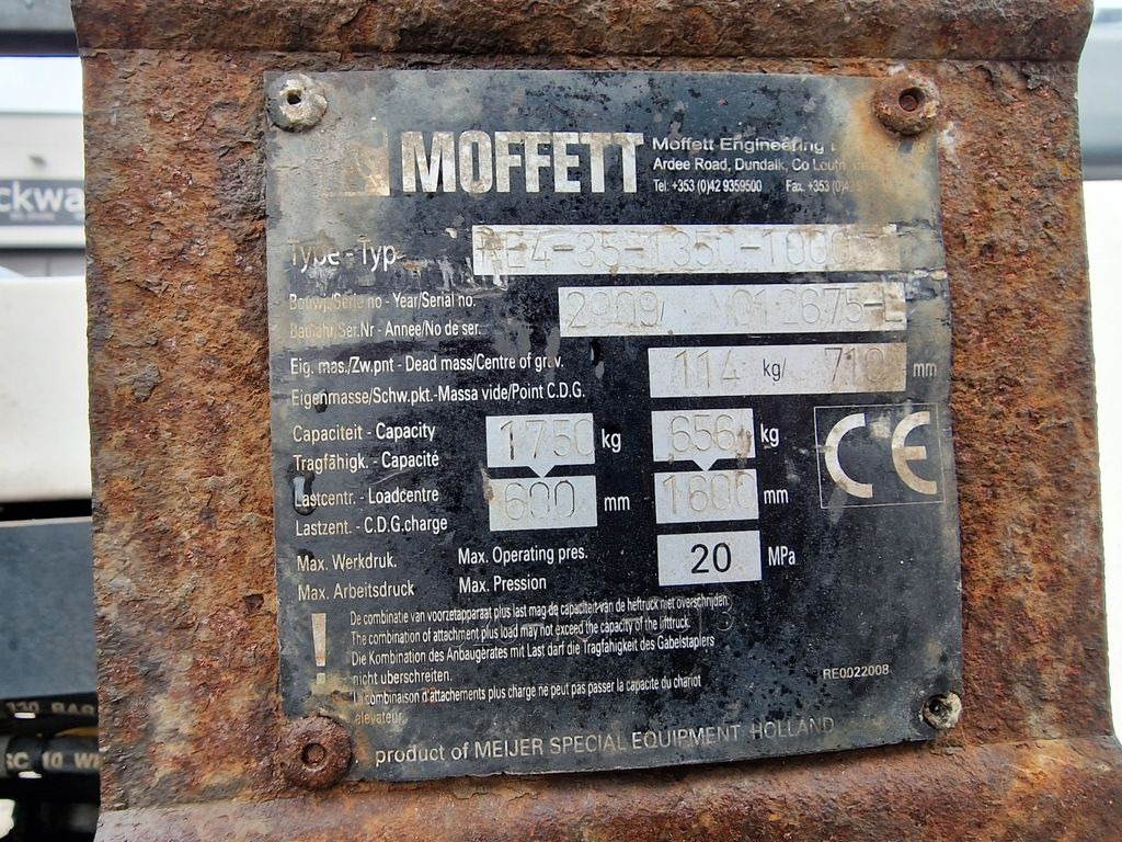 رافعة شوكية مثبتة على شاحنة Moffett M4 20.1 Mitnahmestapler / 2009: صور 18