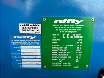 Niftylift hr17 N Hybrid - منصات هيدروليكية متنقلة: صور 3