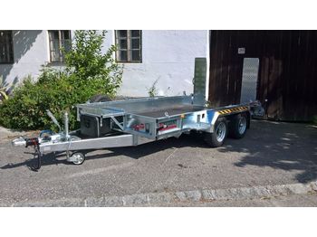 جديد عربة مسطحة منخفضة مقطورة Nugent P3718H Schienen: صور 1