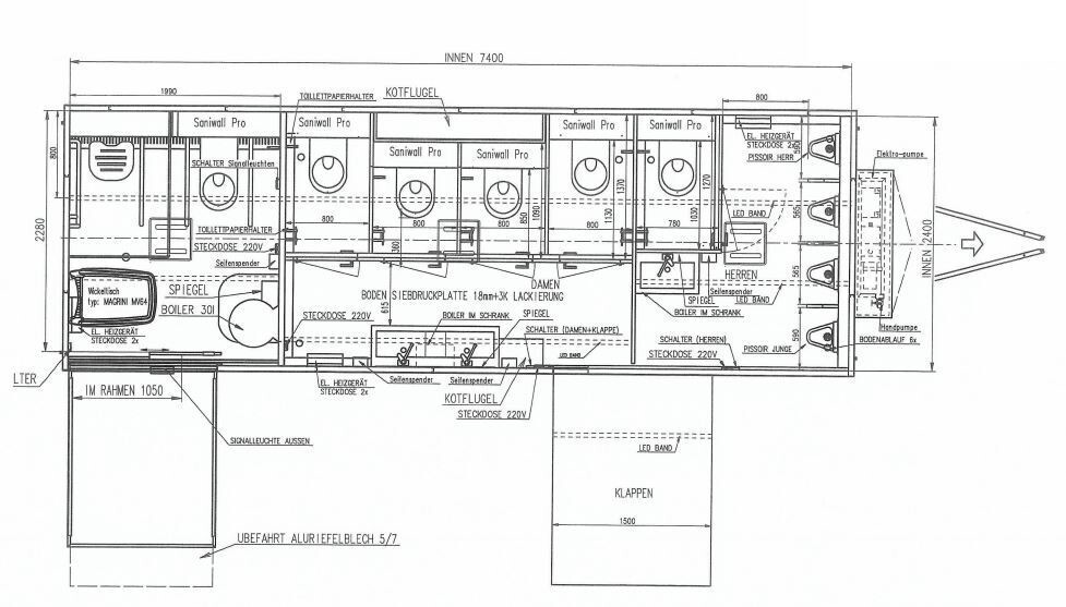 جديد البيت الحاوية, مقطورة ROSEMEIER VE WC F 3574 SP Behinderten WC Toiletten: صور 2