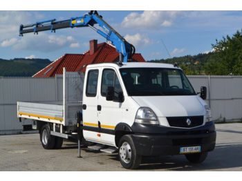 الشاحنات الصغيرة المسطحة, الشاحنات الصغيرة كابينة مزدوجة Renault Mascot 160 * Pritsche 4,20 m * Doppelkabine+Kran: صور 1